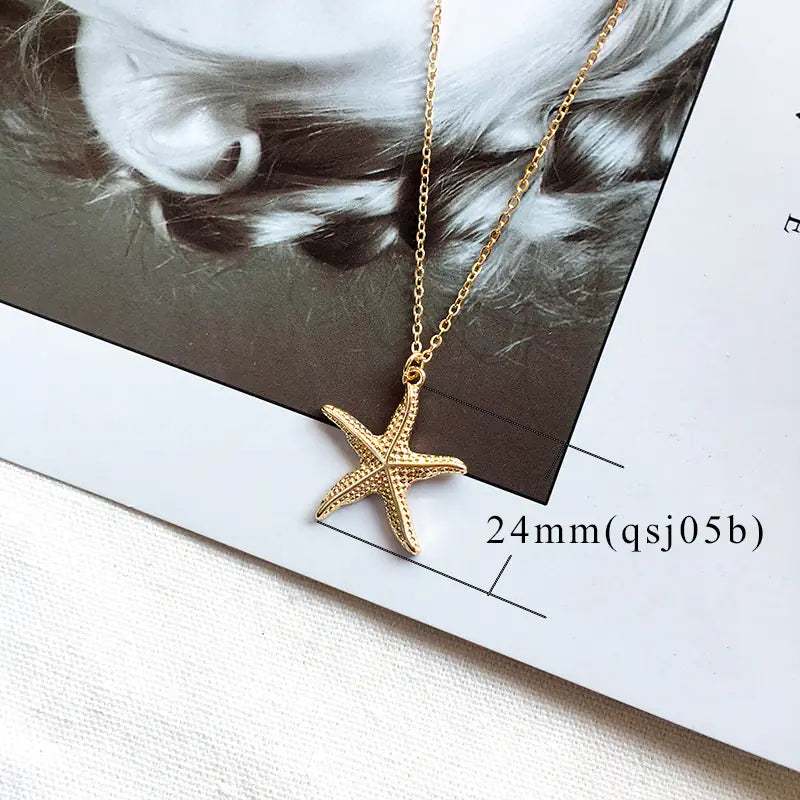 Alloy Shell Necklace Ocean Life Jewelry