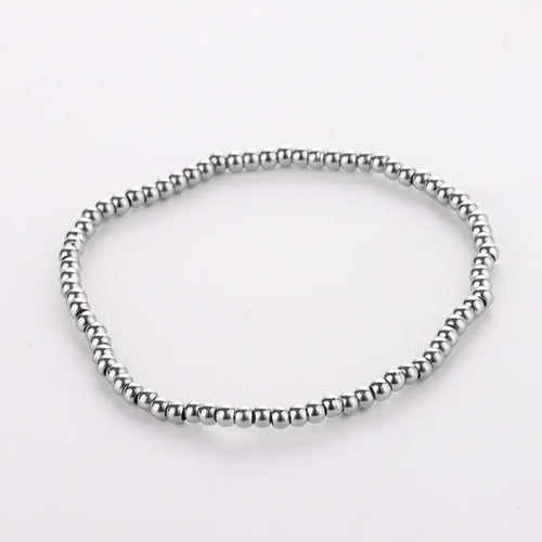 Women's Stainless Steel Bead Bracelet Jewelry