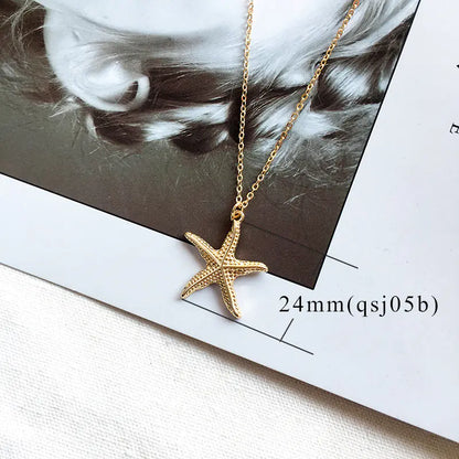 Alloy Shell Necklace Ocean Life Jewelry