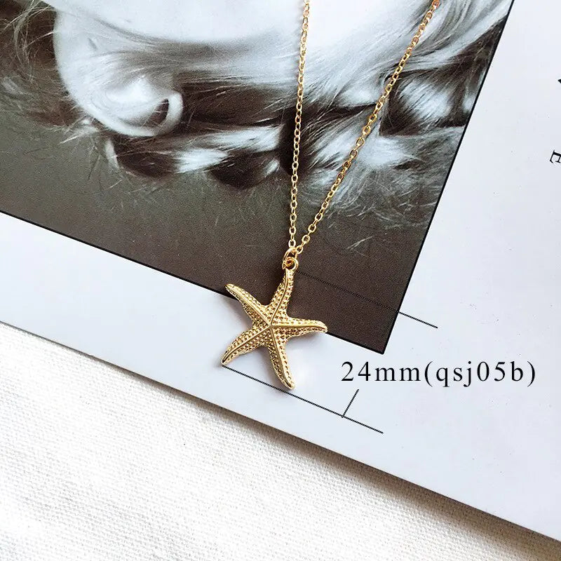 Alloy Shell Necklace Ocean Life Jewelry