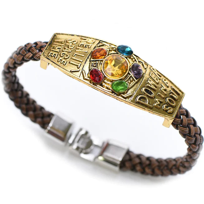 Avengers Thanos Braided Bracelet Jewelry