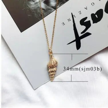 Alloy Shell Necklace Ocean Life Jewelry