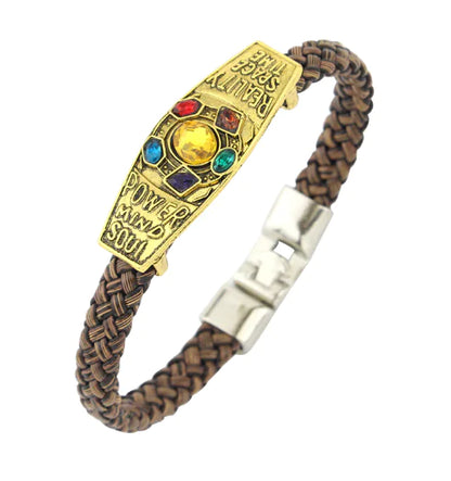 Avengers Thanos Braided Bracelet Jewelry