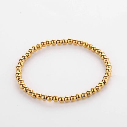 Women's Stainless Steel Bead Bracelet Jewelry